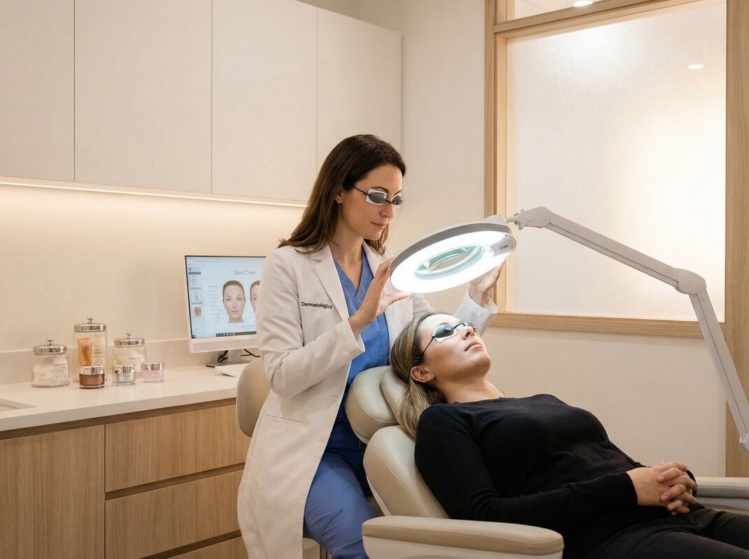 Professional skin consultation